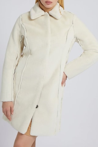 Manteau réversible - Ecru et noir