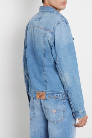 Veste en jean Dillon - Bleu pétrole