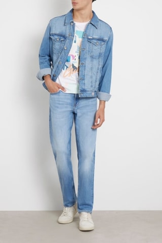 Veste en jean Dillon - Bleu pétrole