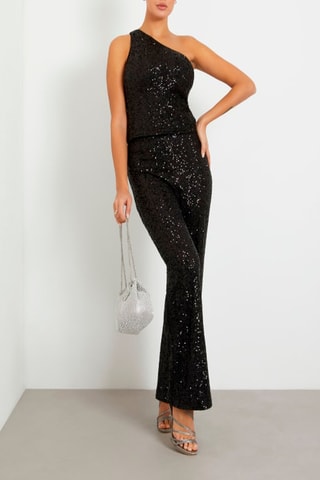 Top asymétrique - Noir