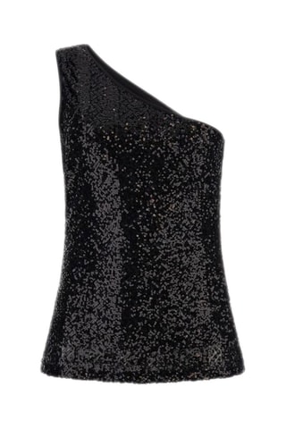 Top asymétrique - Noir