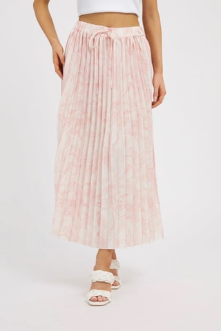 Jupe plissée - Rose et blanc