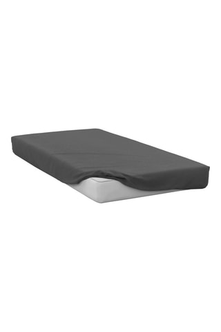 2 sábanas bajeras - Blanco y gris oscuro