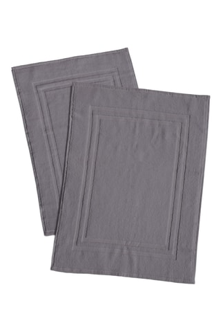 2 alfombras de baño - Antracita - 60 x 90 cm