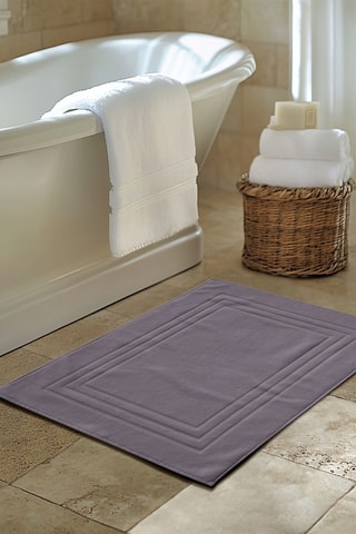 2 alfombras de baño - Gris - 60 x 90 cm