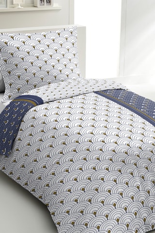 Juego de nórdico de algodón - 57 hilos/cm² - Azul