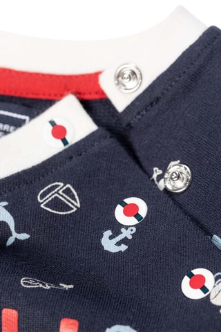 Jersey Zidine - Azul marino y blanco 