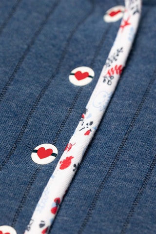 Chaqueta con capucha reversible Zeima - Azul y blanco