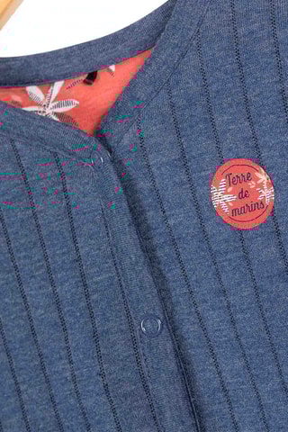 Chaqueta reversible Wax - Azul y rosa 