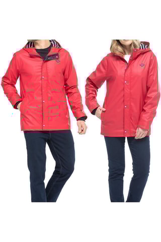Impermeable con capucha - Rojo