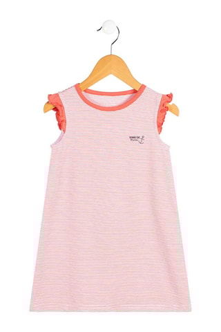 Camisón Nutty - Blanco y coral