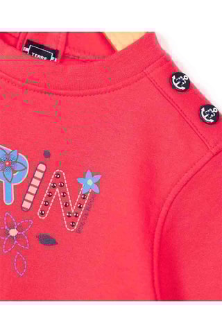 Vestido efecto doble prenda - Rosa