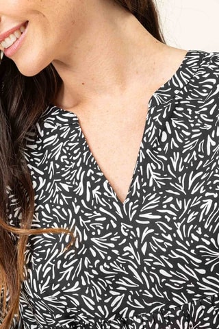 Vestido evasé - Negro