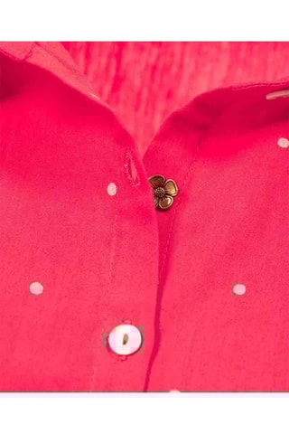 Camisa regular fit Baldellia - Rosa y blanco 