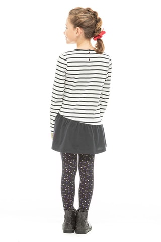 Túnica de rayas Squam - Blanco y azul marino