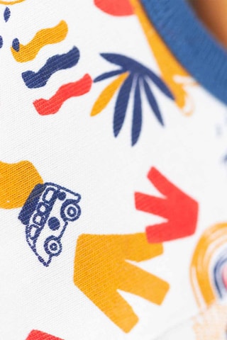 2 bodis Poby - Blanco y azul