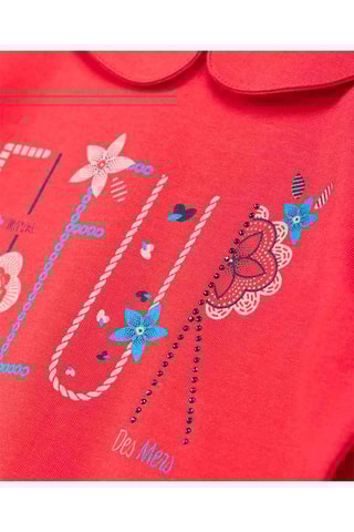 Camiseta Maily - Rosa oscuro