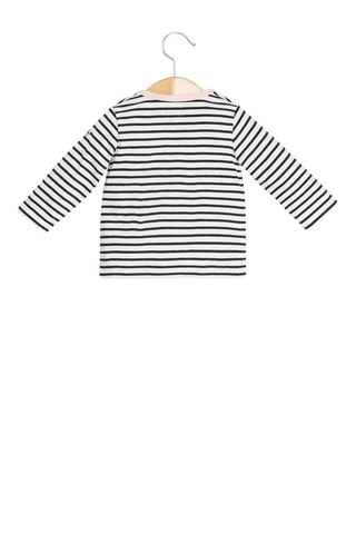 Vestido y camiseta - Azul marino y blanco