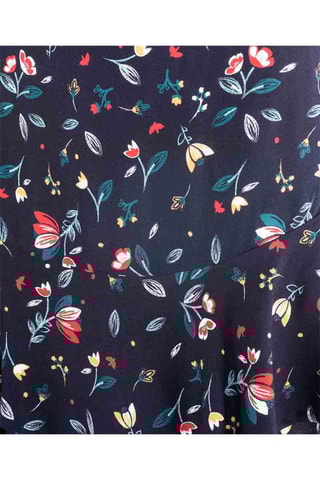 Falda avolantada Imala - Azul noche 