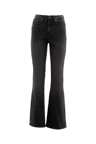 Calças de ganga flare - Preto - Preto