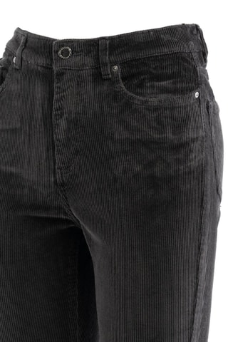 Calças wide legs em veludo - Cinzento-escuro - Cinzento-escuro