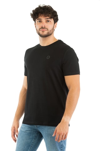 T-shirt slim - Preto - Preto