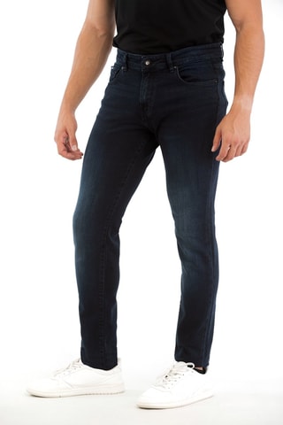 Calças de ganga skinny - Azul-escuro - Azul