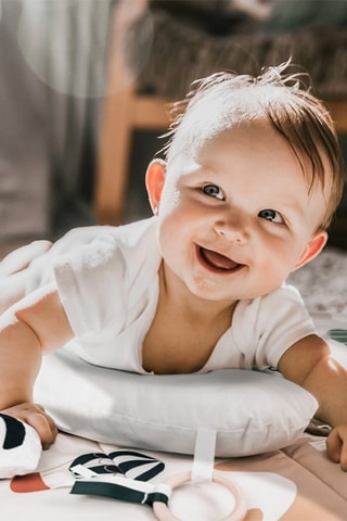 Alfombra de juegos de madera Bianca Sky - Gris - 100 cm - Desde recién nacido