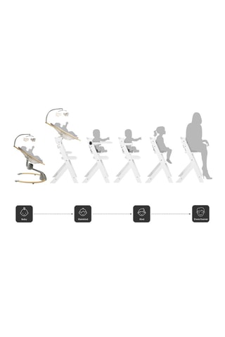 Trona Family Pro con arnés y adaptador - Hasta 75 kg