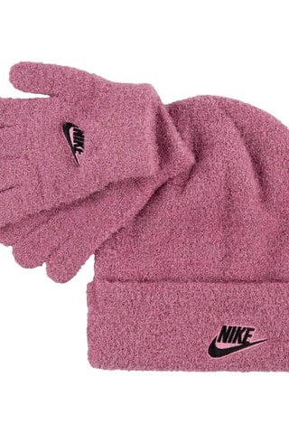 Bonnet et gants - Rose