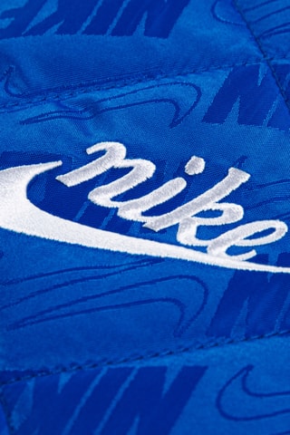 Veste trompe-l'œil polaire à capuche - Bleu électrique