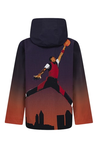 Doudoune à capuche tie and dye - Noir