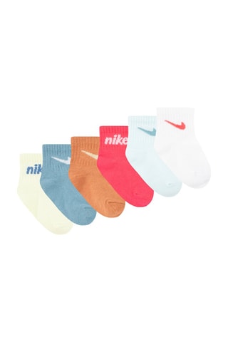 6 paires de chaussettes - Vert d'eau et blanc - Nike