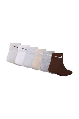 6 paires de chaussettes - Blanc et gris clair chiné