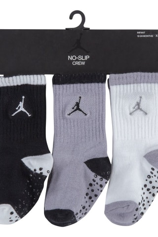 3 paires de chaussettes antidérapantes - Gris et blanc