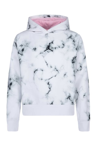 Sweat à capuche tie and dye - Blanc et noir - Nike