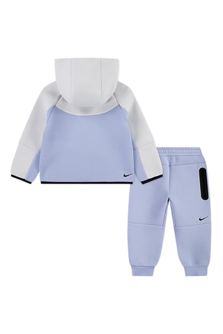 Sweat à capuche et pantalon polaires - Ciel et blanc