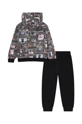 Sweat à capuche et pantalon - Noir et gris foncé