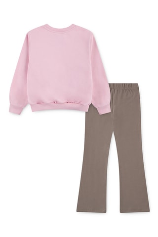 Sweat et legging - Marron et rose