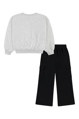 Sweat et pantalon - Noir et gris chiné