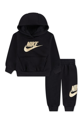 Sweat à capuche et pantalon polaires - Noir