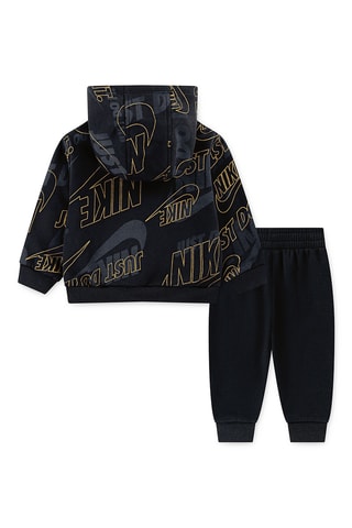 Sweat à capuche et pantalon polaires - Noir