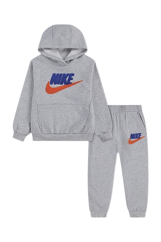 Sweat à capuche et pantalon polaires - Gris clair chiné