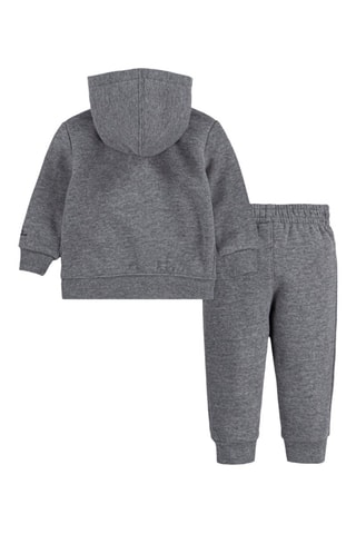 Sweat à capuche et pantalon molletonnés - Gris foncé chiné