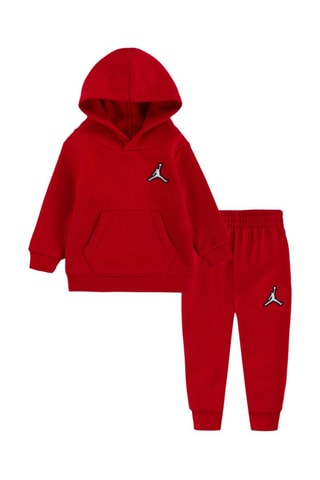 Sweat à capuche et pantalon molletonnés - Rouge