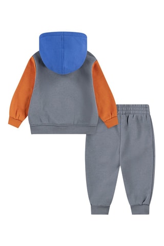 Sweat à capuche et pantalon polaires - Gris et bleu roi