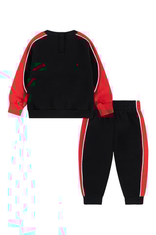 Sweat et pantalon polaires - Noir et rouge