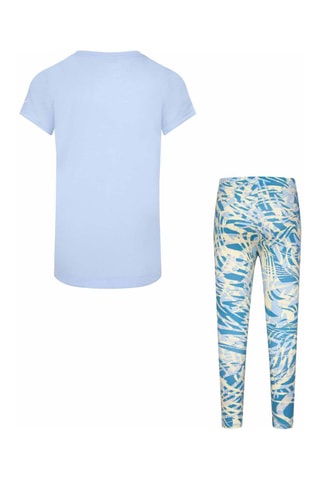 T-shirt et legging - Bleu et blanc - Nike