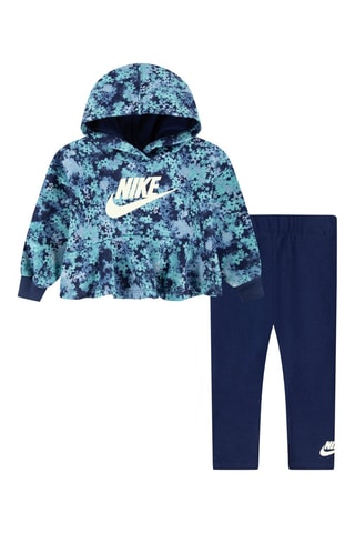 Sweat à capuche et legging - Bleu