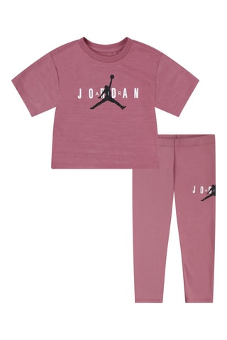 T-shirt et legging - Rose chiné - Jordan